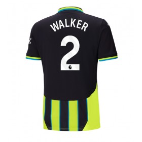 Manchester City Kyle Walker #2 Auswärtstrikot 2024-25 Kurzarm